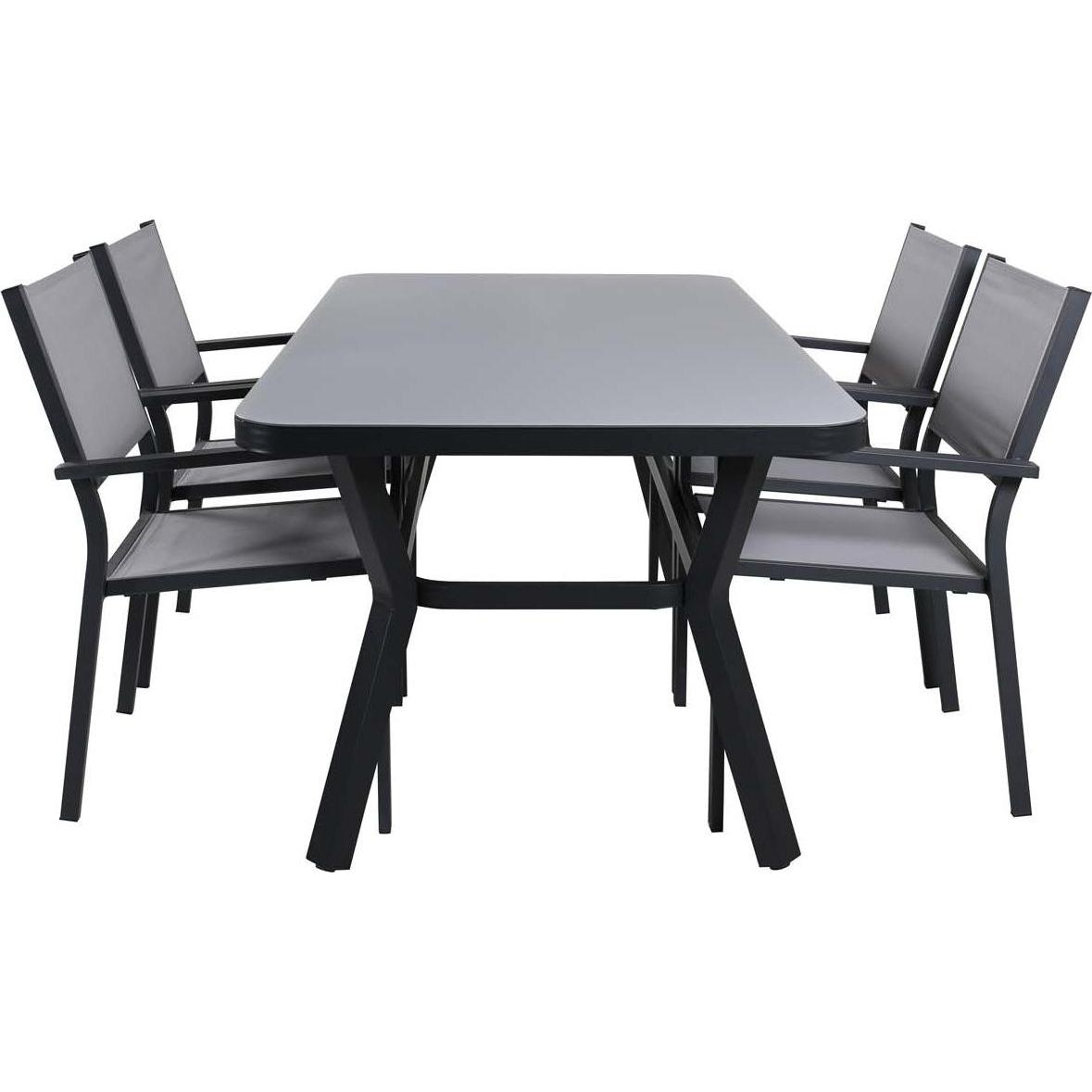 Thumbnail - Ebuy24, Gartentisch + Balkontisch, Gartenset Virya 5-teilig (90 cm)