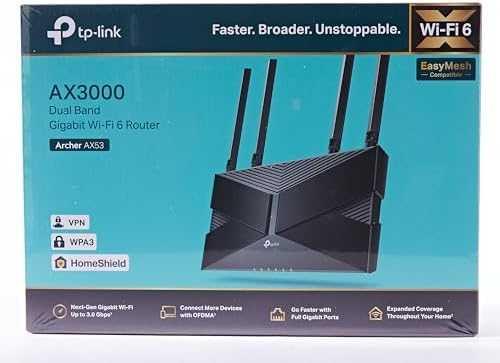 Productafbeelding TP-Link Archer AX53 WLAN Router Gigabit Ethernet Dual-Band (2.4 GHz/5 GHz) 4G Zwart