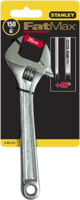 Actual product image Stanley adjustable Swedish spanner 150 mm steel handle (0-95-872) (26 mm)
