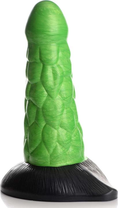Actual product image Frisky Radioactive Reptile Thick Scaly Silicone Dildo
