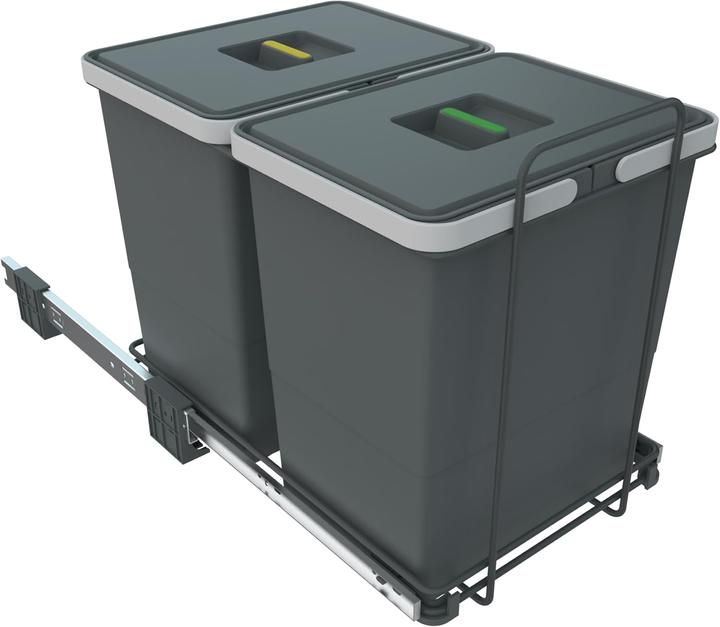 Actual product image Elletipi Ausziehbarer Mülleimer zur Mülltrennung (26 l)