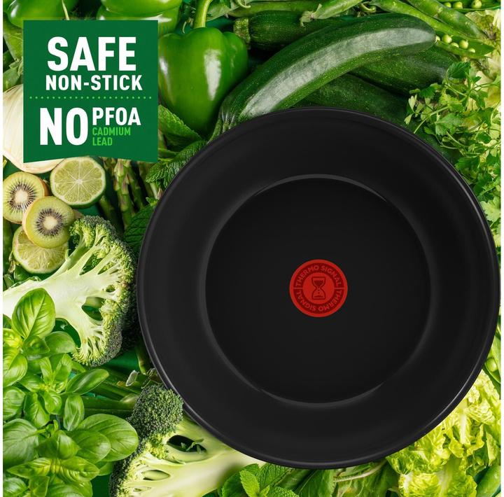 Image du produit Tefal Wok Poêle à frire Renew Black On 28cm (28 cm, Wok, Aluminium, Céramique)