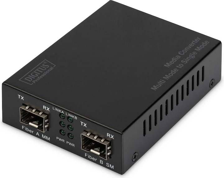 Actual product image Digitus Gigabit Multimode to Singlemode Media Converter SFP to SFP 155Mbps 1.25Gbps 850nm 1310nm MM 1310...