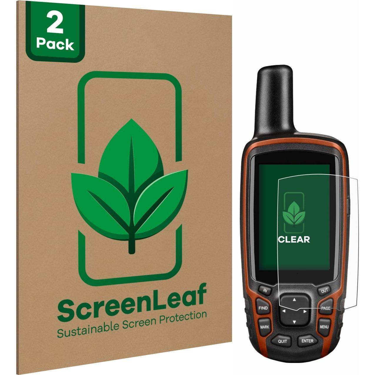 ScreenLeaf, Fahrzeug Navigation Zubehör, Schutzfolie nachhaltiger Displayschutz Displayschutzfolie Folie Klar Transparen...