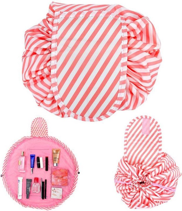 Produktbild Intirilife Kosmetiktasche in ROSA GESTREIFT