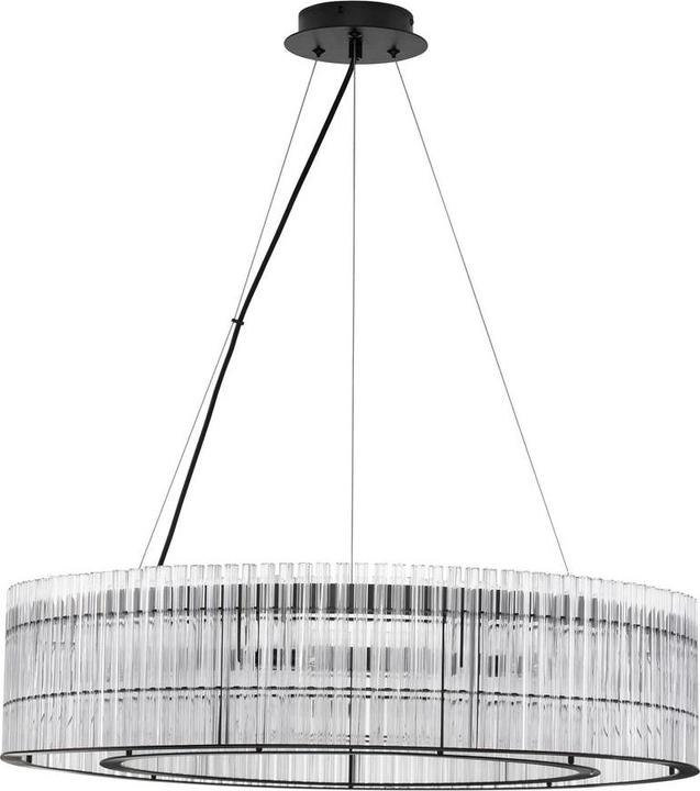 Actual product image Nova Luce BAROK pendant light G9 9-way black 210x70cm dimmable 9006056