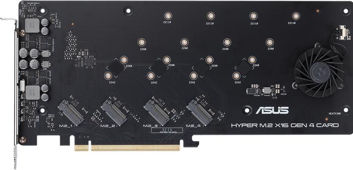 Actual product image ASUS Hyper M.2 x16 Gen 4 card