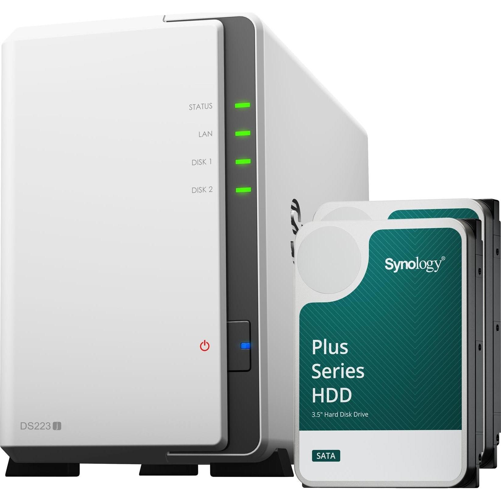 Synology DS223J (2 x 4 TB, Synology HAT 33xx), NAS