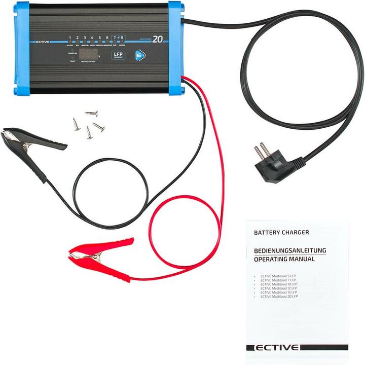 Produktbild Ective Multiload 20 LFP 20A/12V 8-Stufen Batterieladegerät (12V, 20 A)