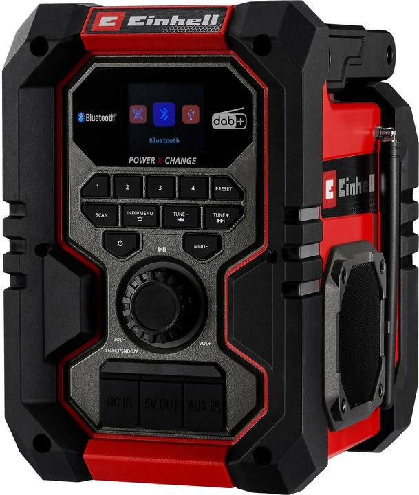 Actual product image Einhell Akku-Radio TE-CR 18 Li DAB+/FM/BT (1 x 2.5 AH Kit (DAB+, FM, Bluetooth)