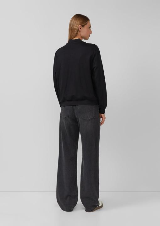 Produktbild s.Oliver Sweatshirt Jacke Weicher Interlock-Blouson mit Eingrifftaschen (36)