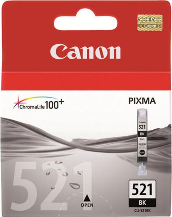 Produktbild Canon CLI-521BK - 9 ml - Schwarz - Original - Blister mit Diebstahlsicherung (BK)