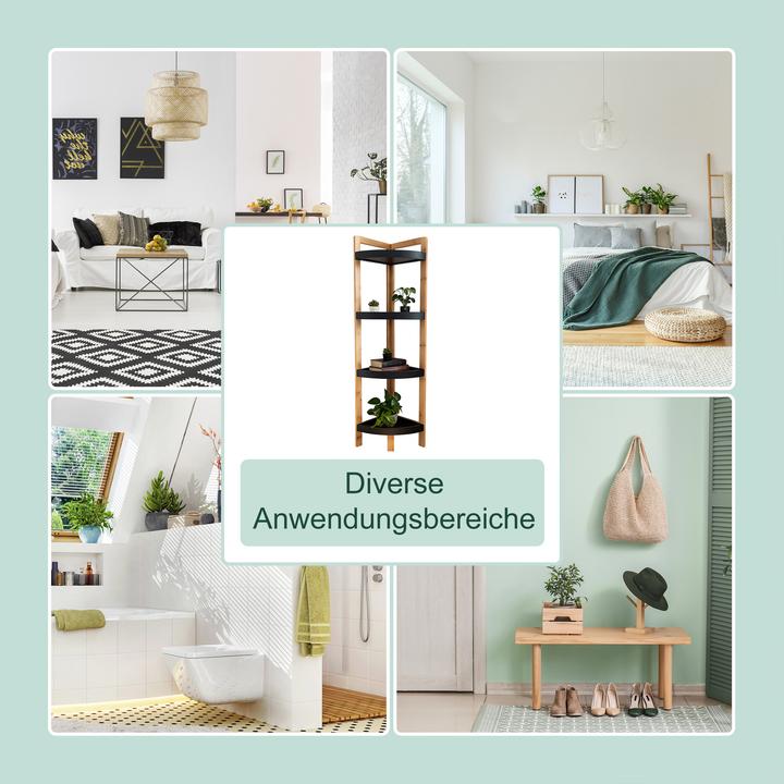 Produktbild Relaxdays Eckregal (23 x 23 x 105.50 cm)