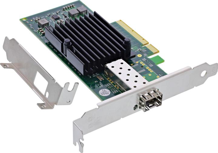 InLine Scheda di rete 10 Gigabit, 1x SFP+, PCIe x8, incl. staffa per slot a basso profilo (PCI-E x8)