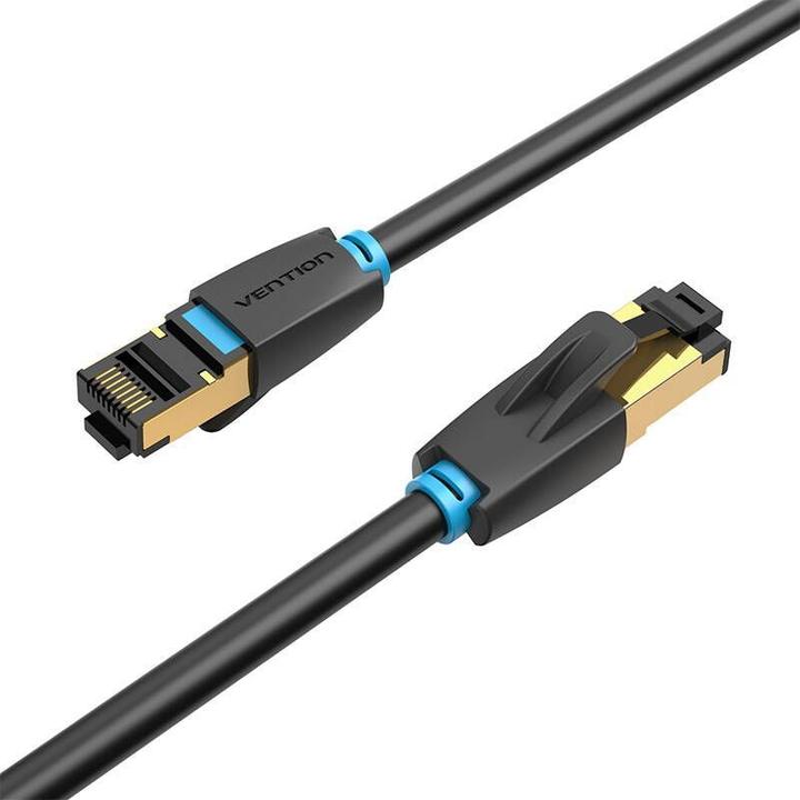 Produktbild Vention Category 8 SFTP Network Cable IKABF 1m Black (S/FTP, CAT8.1, 1 m)