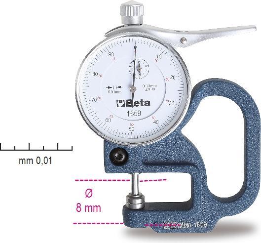 Image du produit BETA 016590001 1659-Dickenmessgerät mit Skalenanzeige 0-10 mm