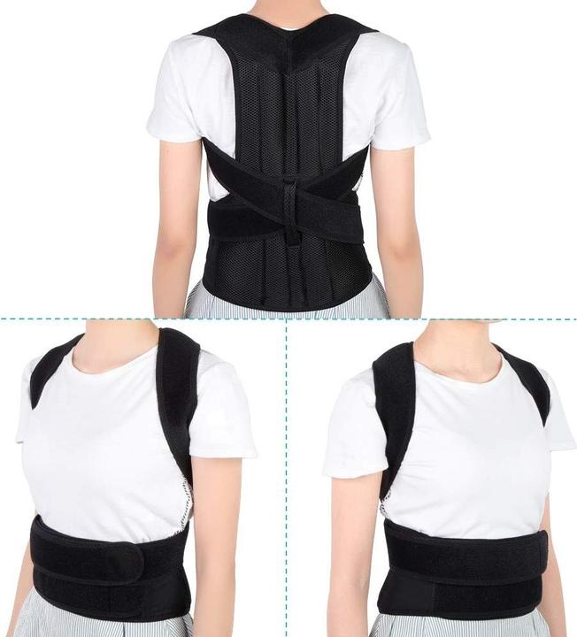 Produktbild Stride Geradehalter XL Rückenstütze Haltungsunterstützung für Männer und Frauen Schwarz (XL)
