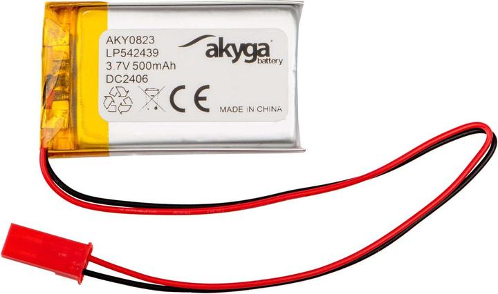 Produktbild Akyga LP542439 Akkupack x Spezial-Akku LiPo 3.7 V 500 mAh (1 Stk., Gerätespezifisch, 500 mAh)