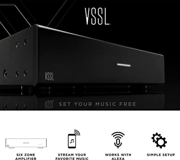 Produktbild Vssl A.6X digital audio streamer Ethernet LAN Black (Bluetooth)