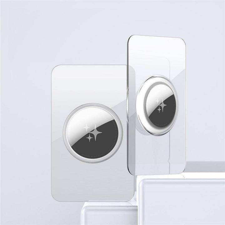 Image du produit Dux Ducis Book case card-shaped protective case for AirTag 2 pcs transparent + black