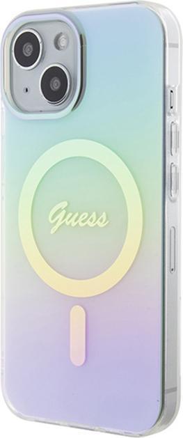Produktbild Guess GUHMP15SHITSQ iPhone 15 6.1" turkusowy/turquoise hardcase IML Iridescent MagSafe (Apple iPhone 15)