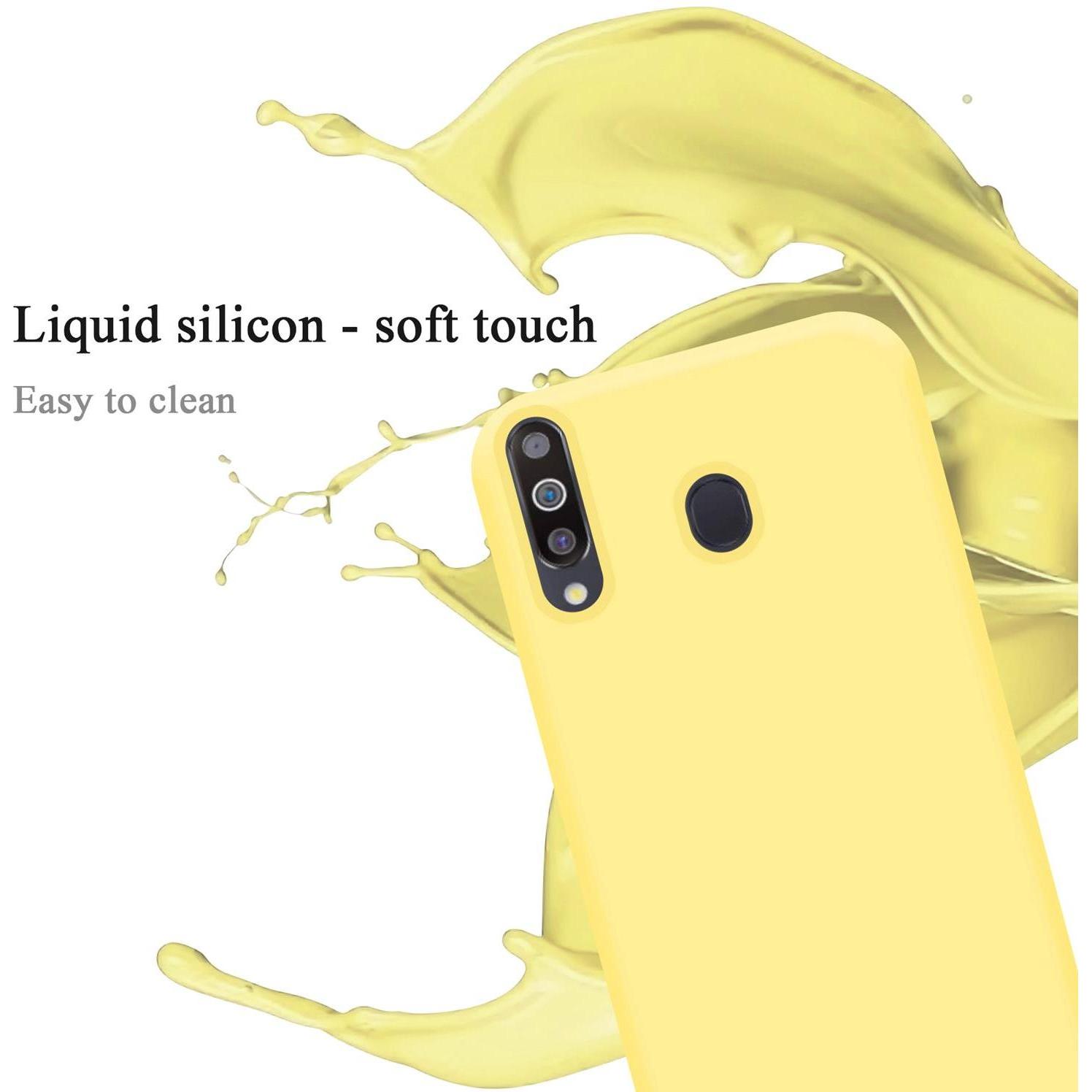 Thumbnail - Cadorabo TPU Liquid Silicone Case Cover (Samsung Galaxy A40s, Samsung Galaxy M30), Smartphone Hülle, Gelb
