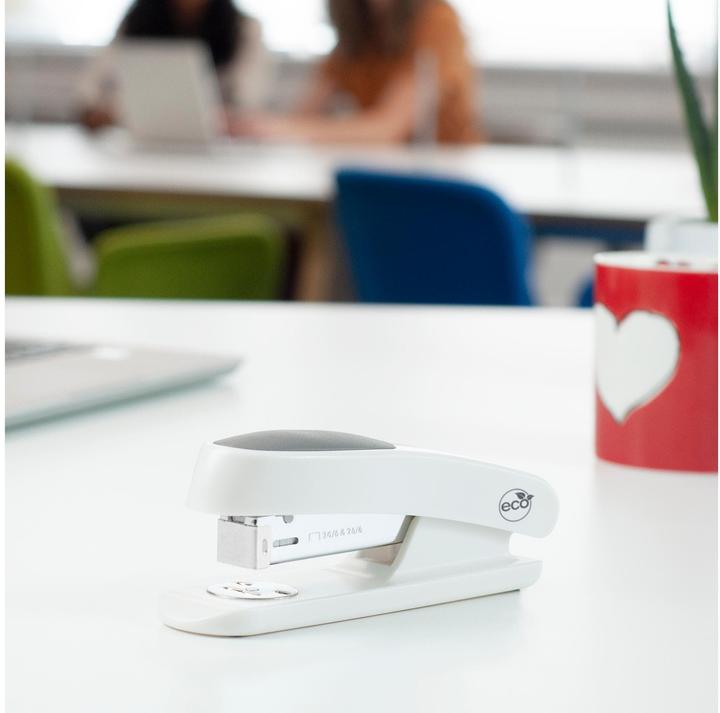 Produktbild Rapesco 1483 Eco Sting Ray Halbstreifen Heftgerät mit 1.000 Stück 24/6mm Heftklammern (Soft Wei (20 Blätter)