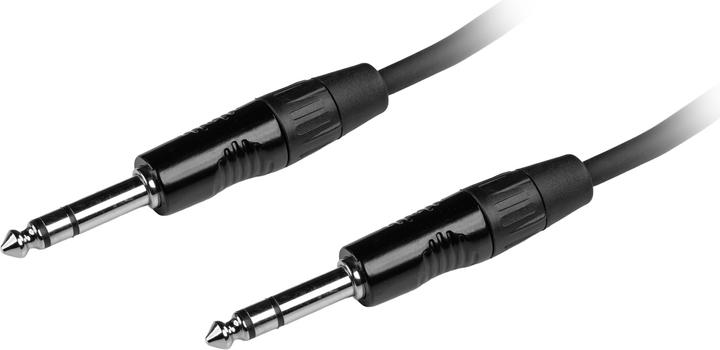 Actual product image Fuj Tek 6.3 mm TRS Male to 6.3 mm TRS Male Audio Cable, 2 m, black (2 m, 6.3mm jack cable)