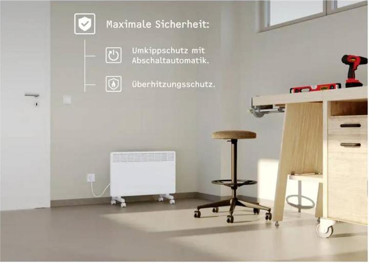Actual product image Stiebel Eltron EG-50-TR2-PM Convector heater Floor-standing unit for approx. 25 m², single controller (2000 W)