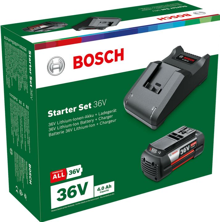 Immagine prodotto Bosch Home & Garden Set di avviamento GBA 36V (1x4.0Ah) + AL 36V-20 (36 V)