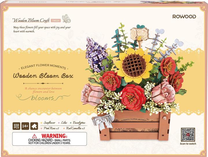 Image du produit Robotime Modellbausatz 'Wooden Bloom Box'
