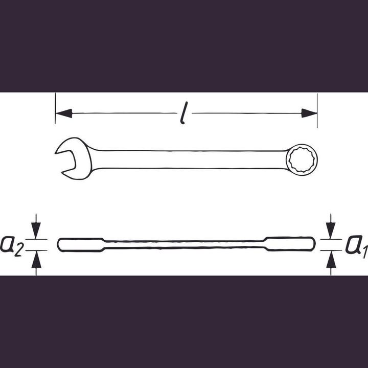 Produktbild Vigor Ratschen-Ring-Maulschlüssel ∙ lang ∙ V3635 ∙ Aussen Sechskant Profil, Aussen Doppel-Sechskant P… (6 mm)
