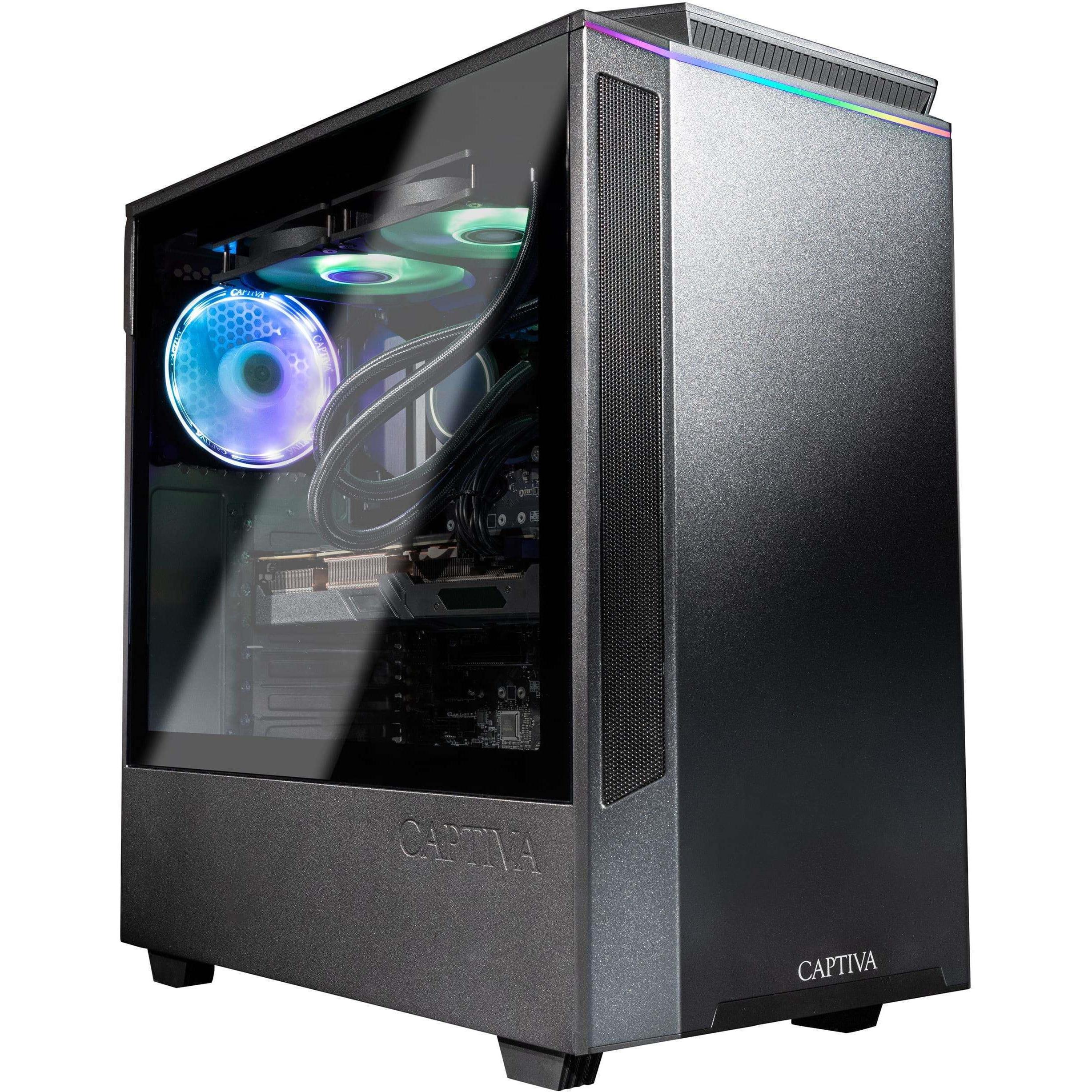 Captiva Workstation I78-503 Core i7 RTX 3060 (Intel Core i7-12700KF, 32 GB, 1000 GB, GeForce RTX 3060), PC, Schwarz