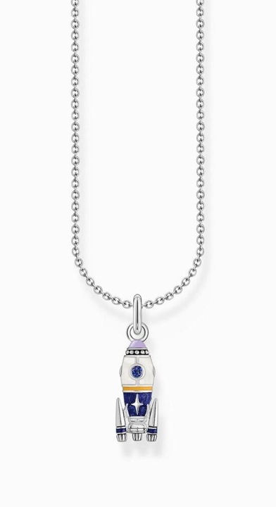 Produktbild Thomas Sabo Kette mit Raketen-Anhänger Silber (Emaille, 925er Silber, 38 - 45 cm)