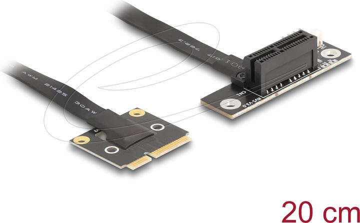 Produktbild Delock Adapter Mini PCIe Stecker zu PCIe 3.0 x1 Buchse 90° g