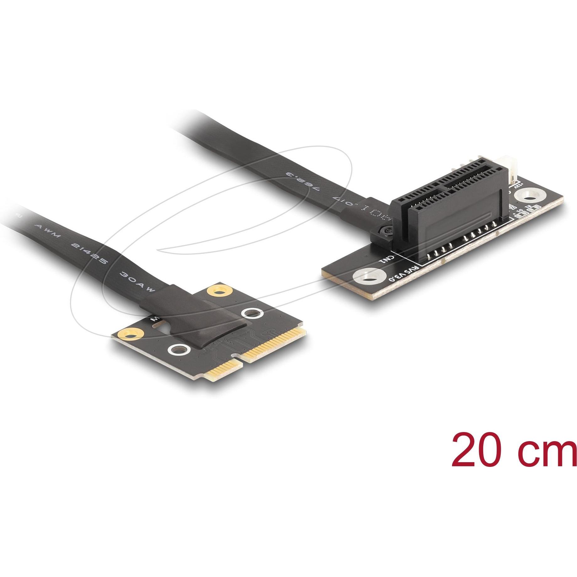 Delock Adapter Mini PCIe Stecker zu PCIe 3.0 x1 Buchse 90° g, Accessori per schede madri
