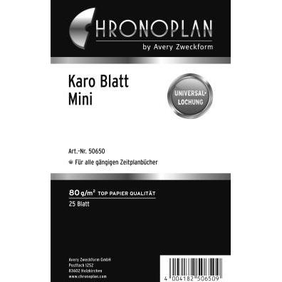 Chronoplan, Agenda, CHRONOPLA Chrono.Blatt Mini 50650Z.19 (Spezial, Deutsch)