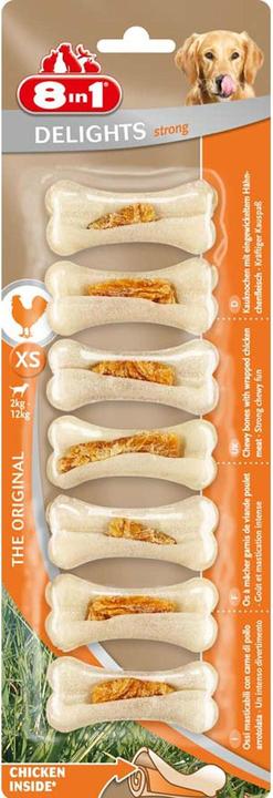 Image du produit 8in1 Plaisir de mâcher des os solides XS (Adulte, 1 pcs, 140 g)