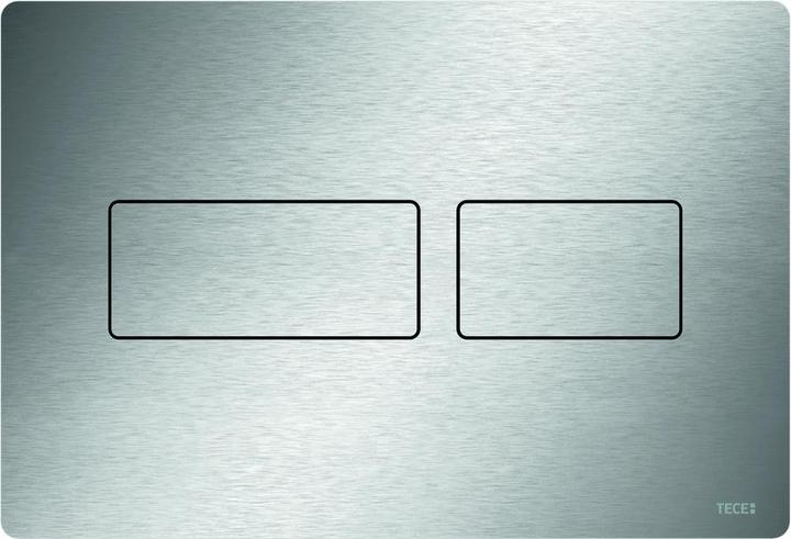 TECE TECEsolid WC push plate for dual flush technology (brushed stainless steel)