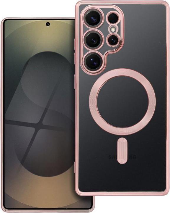 Produktbild OEM Back panel cover ELECTRO MAG COVER case compatible with MagSafe for SAMSUNG S25 Ultra rose gold (Samsung Galaxy S25 Ultra)