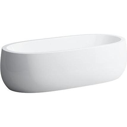 Laufen, Badewanne, Alessi One kunststof bad (Solid Surface) ovaal 182.8x86.8x46cm incl. click-clack waste wit (199.80 cm...