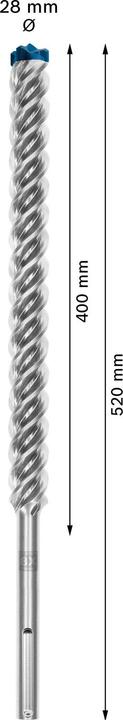 Produktbild Bosch Professional Zubehör EXPERT SDS max-8X Hammerbohrer, 28 x 400 x 520 mm (28 mm)