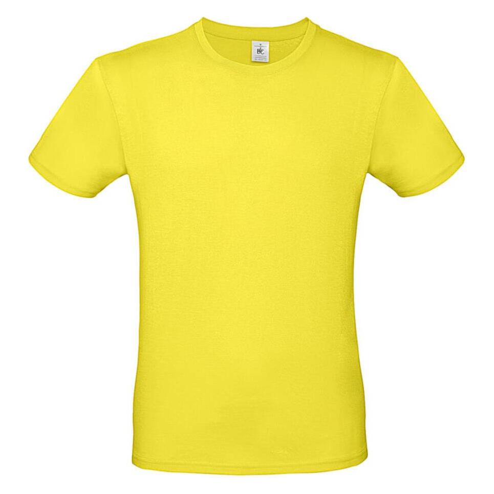 B&C, Unisex, Shirts, E150, Gelb, Grau, (S)