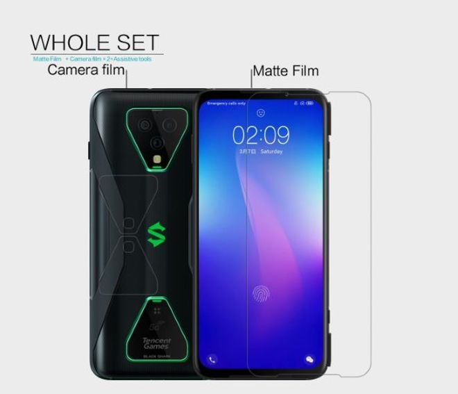 Actual product image Nillkin Matte Series Protective Film (1 Piece, Xiaomi Black Shark 3 Pro)