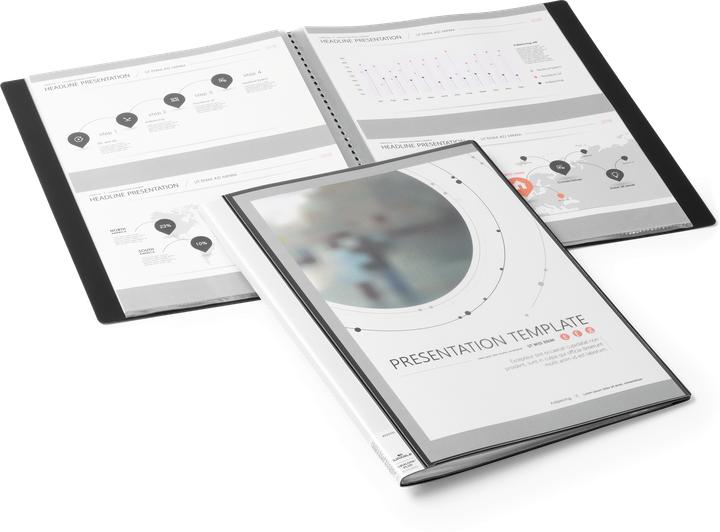 Produktbild Durable Sichtbuch Duralook Plus A4 Schwarz, 10 Hüllen (A4, 1x)