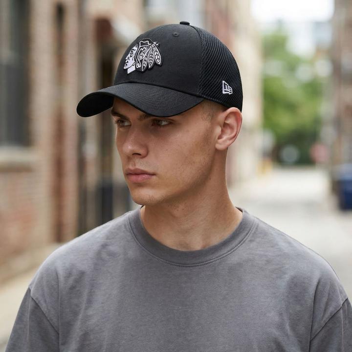 Produktbild New Era 39Thirty Stretch Cap - NEO Chicago Blackhawks - M/L