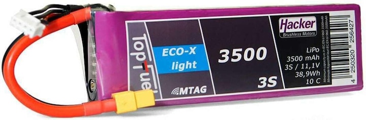 Hacker Pacchetto LiPo TF ECO-X-Light 3500mAh 3S MTAG (11.10 V, 3500 mAh)