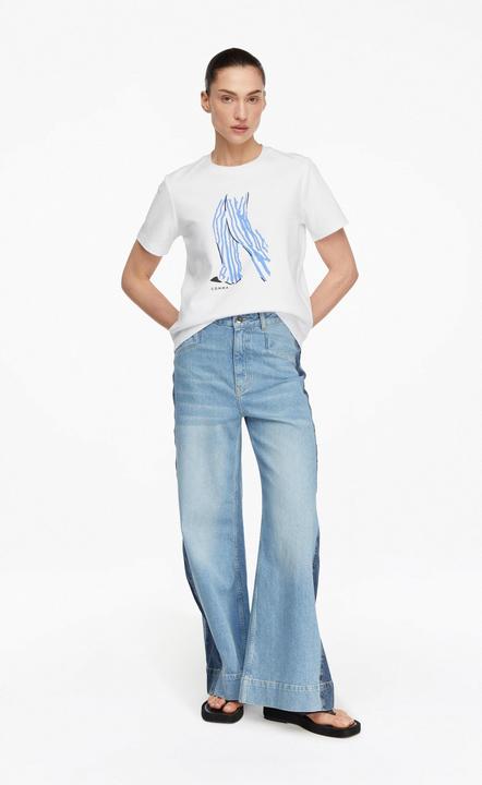 Produktbild Comma T-Shirt Basic Fit T-Shirt mit Artwork (46)