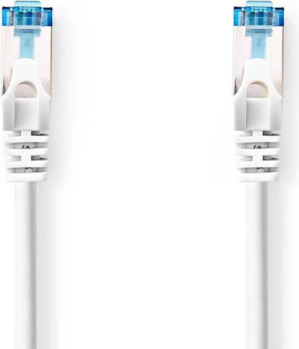 Actual product image Nedis Cat 6a Cable | S/FTP | RJ45 Plug | RJ45 Plug | 2.00 m | Snagless | Round | LSZH | White | (S/FTP, CAT6a, 2 m)