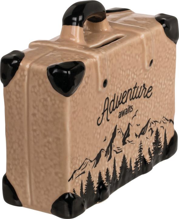 Actual product image Out of the blue Ceramic money box suitcase 15x6x13cm